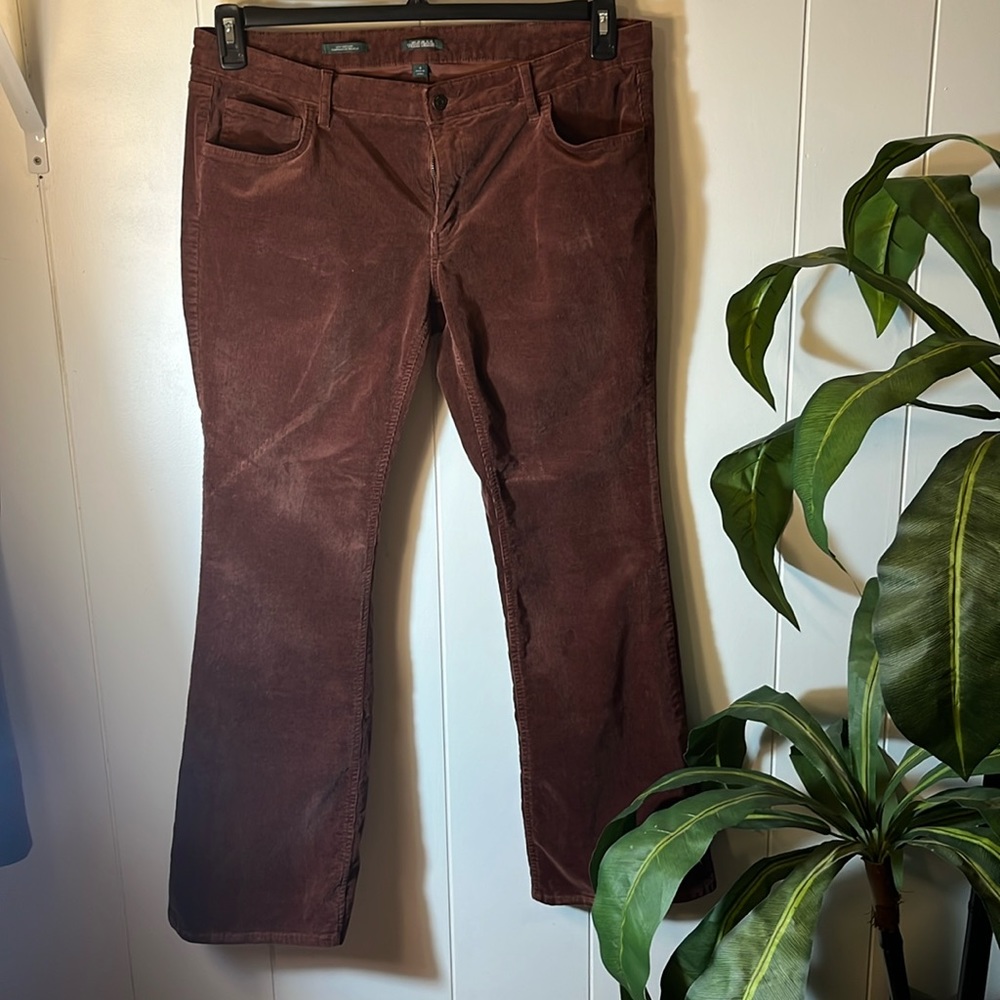 Rusty brown Corduroy Low Rise Flare Women’s Jeans Size 16